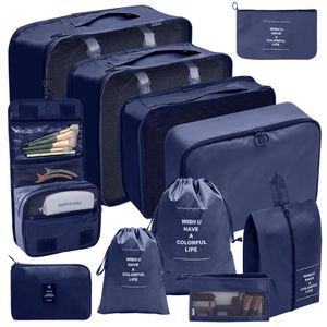 11pc Luggage Travel Organizer For Suitcase 