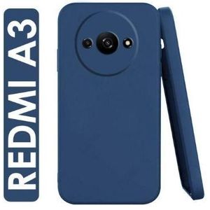 Silicone Phone Cover for Xiaomi Redmi A3 - Blue, anti-fingerprint, anti-scratch, durable silicone case