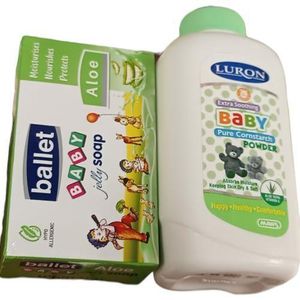 Ballet ALOE Baby Jelly SOAP + ALOE Baby POWDER cf