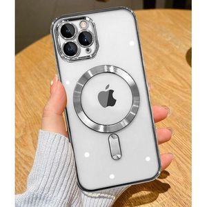 iPhone 11 Pro Max Magnetic Case Compatible with MagSafe Built-in Camera Lens Protector Phone Cover
