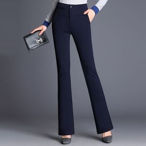 Fashion (5484 Blue)High Waist Office Lady Pants Korean Fashion