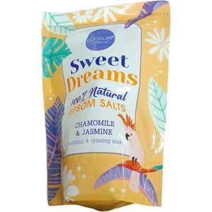 Elysium Spa Sweet Dreams CHAMOMILE & JASMINE SOAK Soothing & Relaxing 100% NATURAL Epsóm Salts bc