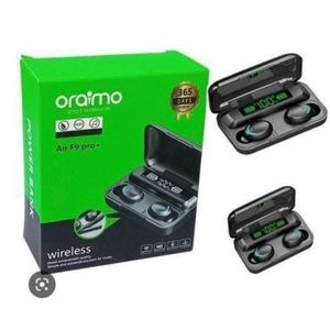 Oraimo Air F9 Pro + Ear Buds Wireless Airpods, Bluetooth 5.3 Headphones In Ear, Bluetooth Earphones with Built-in Microphone, Wireless Ear Buds, Bluetooth Earbuds with Mic, Charging