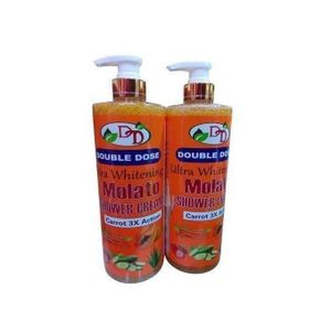 Molato  Ultra whitening Shower Cream Gel Body Wash with Carrot 3× action