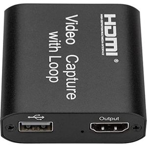HDMI video capture device with video recording card for video clips, HDMI to USB 3.0 game recording, live streamin