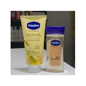 Vaselineé  Healthy Bright Gluta-HYA Serum Burst UV Lotion Flawless Glow and Cocoa Radiant Oil - Brightening Lotion and Body Oil Combo Nairobi