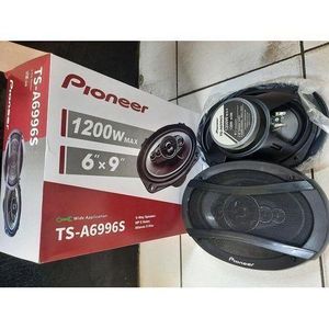 Pristine Automobile Pioneer 1200 W 5-Way Car Oval Midrange Bass Speakers 6 x 9 Inch. TS-A6996S powerful two pieces.