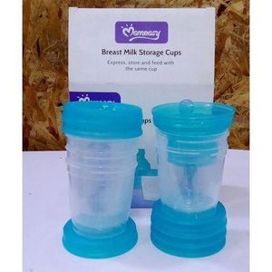 Milk storage cups