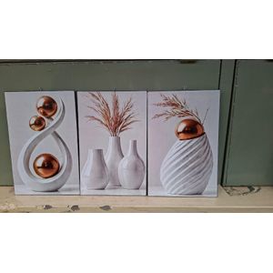 3 Pieces Wall Art Photo Mount Decor – Modern Photo Display Frame Set for Home & Office Wall Gallery