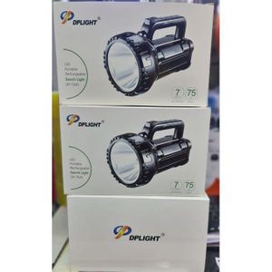Dp Light 75W Rechargeable LED Spotlight Torch – High Intensity Long Beam Searchlight for Outdoor & Home Use