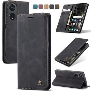 Oppo Reno8T 5G Wallet Flip Case with Retro Leather All-Round Protection Flip Cover Design, Card Storage and Phone Safety