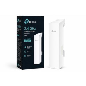 TP Link Pharos CPE220 2.4GHz 300Mbps 12dBi Outdoor Wireless CPE / Access Point – White