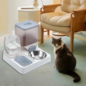 Automatic Cat Drinker Cat Feeder Pet Drinking Fountain for Rabbits Cats Dogs Pink with Bowl