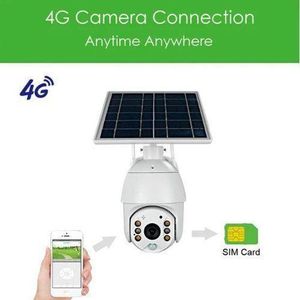 4G Solar Powered Security Camera Outdoor-(8 MP Resolution, Pan Tilt 360&degrees View, 6Pcs Rechargeable Battery, Color Night Vision, 2 Way Talk, PIR Motion Detection)