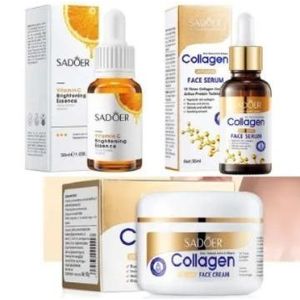 SADOER Suitable for most skin types, especially dry, dull, and aging skin. Use daily for best results and enjoy smooth, glowing, youthful-looking skin.  Combo