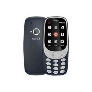 Nokia 3310 ,16MB ROM + 16MB RAM ,2.4" 1200mAH ,2Mp camera, Dual Sim - Dark Blue