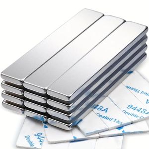 12Pcs Neodymium Bar Magnets with Double-Sided Adhesive Backing 