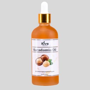 Macadamia Oil ,100% Pure Cold Pressed & Organic– Deep Moisturizing Oil for Skin, Hair & Face – Anti-Aging, Hair Growth & Dry Skin Repair – 120MLs
