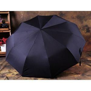 Black Medium Sized Auto Open Wind-Resistant Umbrella