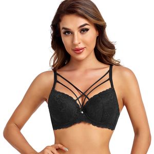 Binnys Plus Size Underwire Comfortable Lace Design Bra For Women