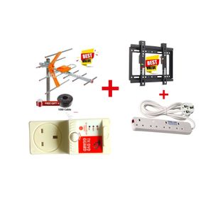 TV Wall Bracket+Tv Guard+Extension+Digital Aerial