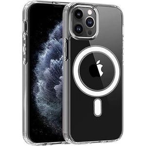 Clear MagSafe Case with Strong Magnetic Ring, Hybrid Protection, and Slim Lightweight Fit for iPhone 11 - Transparent Crystal Design