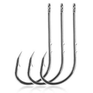 Generic 50/100pcs/box Sea Snap Hooks For Fishing Stainless Steel