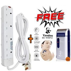 Power King Best 4 Way Power Extension With 3 meter Long Cable + Smoother Sha up