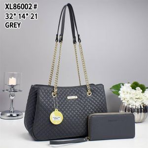 Stylish 2 in 1 Leather Chain Sling Bag &Wallets 