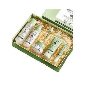 six piece set of Centella Asiatica Peptide Skin Care Set facial cleanser + toner + essence + Face serum + moisturizer + Eye Cream to repair delicate skin and control oil
