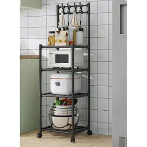 4 tier multipurpose rack with hooks