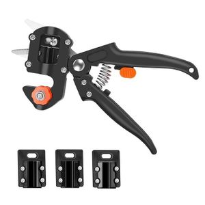 2 in 1 Garden Tree Grafting Tool Kit with 3 Replacement Blades, Professional Gardening Pruning Tool Set,for Plant Branch Vine Fruit Tree Cutting,Grafting & Trimming