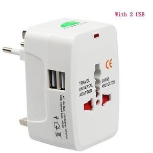 Universal Travel Power Adaptor Plug- 2 Usb Ports