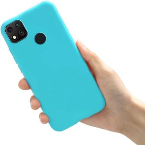 Soft Silicone Back Cover for Xiaomi Redmi 9C - Light Blue, anti-fingerprint, anti-scratch, durable silicone case