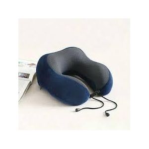 Premium Ergonomic Memory Foam Travel Neck Pillow, Washable Cooling Ice Silk Cover, Firm Neck Support for Airplane Long Flights & Pain Relief