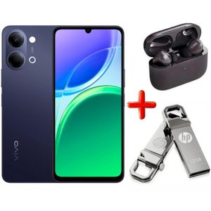 Vivo Y05, 6.74", (4GB Upto 8GB) RAM + 64GB ROM Storage, 6500mAh, (Dual Sim), 8MP, (1 YEAR WARRANTY) - BLACK + FREE GIFTS