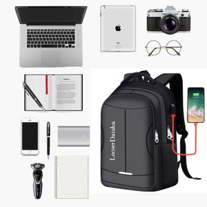 2pcs Men's Business Computer Backpack, Travel Backpack, Student Schoolbag-Black