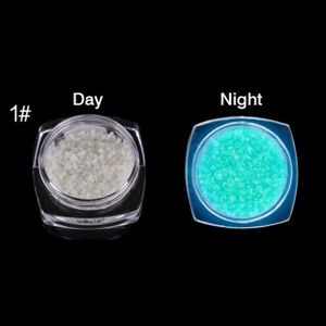 Glow-In-The-Dark Acrylic Powder 12Pcs/1Set of Powder of Glow In The Dark  ACrylic Powder+ Dip Powder Glow in the Dark Fluorescent