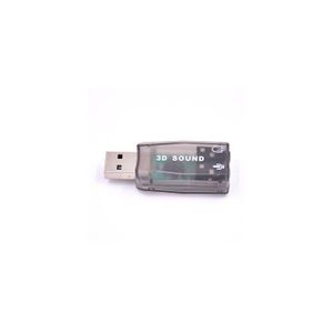 External USB Sound Card Adapter Audio 5.1 Virtual 3D USB