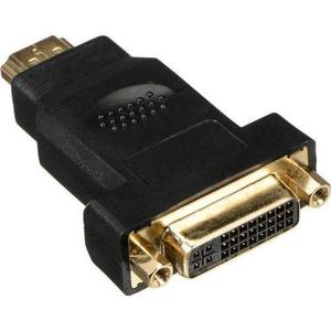 HDMI (female) to DVI-I (female) 24F+5F Connector - black