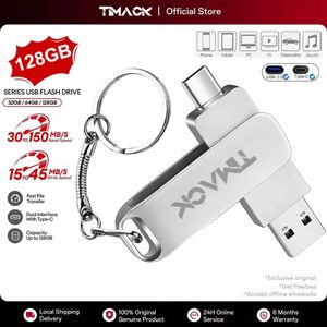 128GB USB PenDrive High Speed Type C Flash Drive Metal Pendrive Portable Memoria USB Stick For Xiaomi Phone