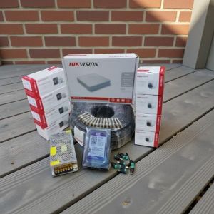 Hikvision 8 1080P Full HD 2MP Outdoor Security Weather-Resistant System CCTV Cameras Complete Full System Kit