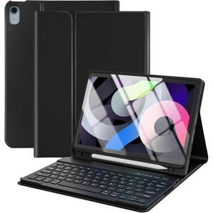 For iPad Air 11 inch M2 Case with Keyboard 10.9 inch for iPad Air 5 2022/iPad Air 4th Gen Keyboard Case with Pencil Holder, Wireless Keyboard for iPad Air 11 2024/iPad Air 5/4