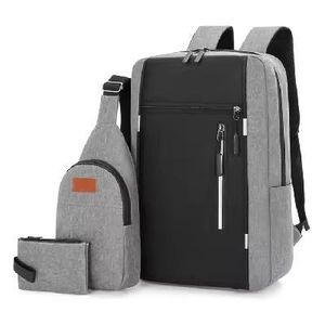 3 In 1 Waterproof Business Backpack Men USB Backpacks 15.6 Inch Laptop Backpack