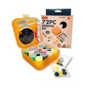 Portable 72-Piece Sewing Kit with Case â€“ Travel, Home & School CBC Hand Sewing Supplies