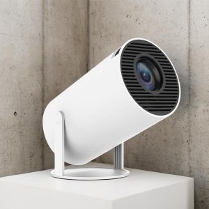 Portable Smart Indoor Outdoor Viewing Solution Adjustable , Space Efficient Mini WIFI Led Android Projector with Inbuilt Speaker, HDMI and USB Ports