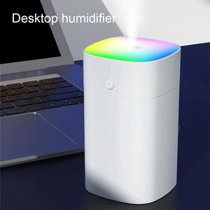 WakeView USB Portable LED Air Humidifier Air Purifier Colorful White
