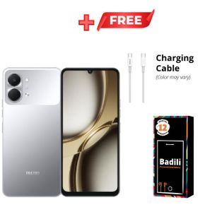 Tecno Pop 20 - 64GB Dual SIM Android Smartphone - Grey – 6.75” HD+ 120Hz Display, 5000mAh Battery, 4G LTE Mobile Phone, Octa-Core Processor, 13MP Camera, 12 Months warranty.