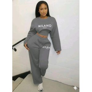 Women's grey cotton 3-piece set 