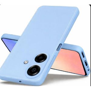 Soft Silicone Back Cover for Samsung Galaxy A07 - Light Blue, anti-fingerprint, anti-scratch, durable silicone case